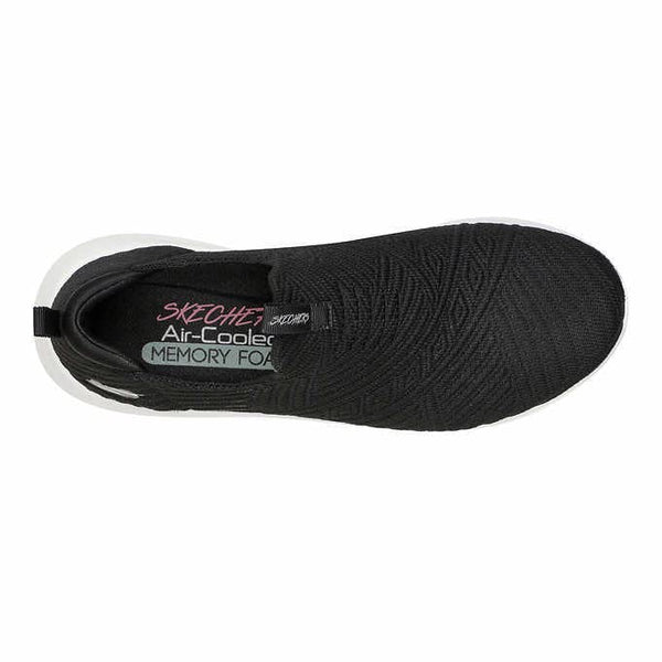 Skechers Women's Ultra Flex Shoe with Air Cooled Memory Foam Insole - No Laced Patterned Slip on Walking Shoe