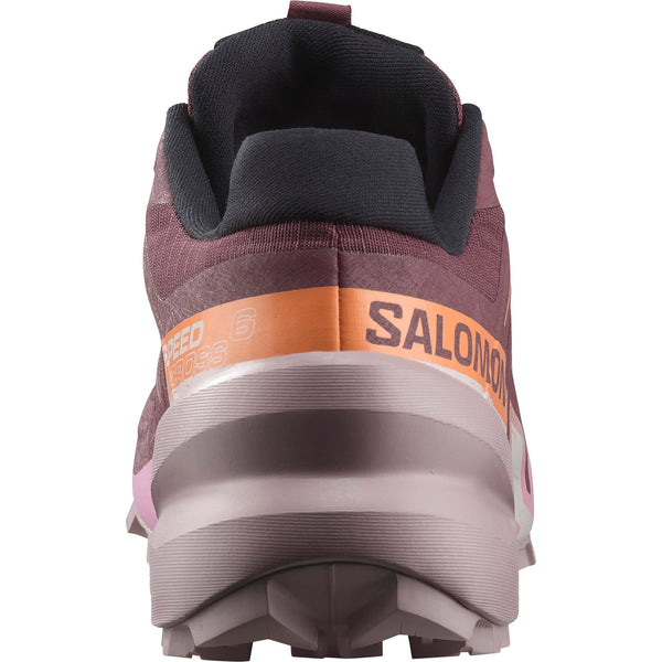 Salomon Speedcross 6 Trail Running and Hiking Shoe Womens Catawba Grape/Papaya/Deauville mauve Size 8