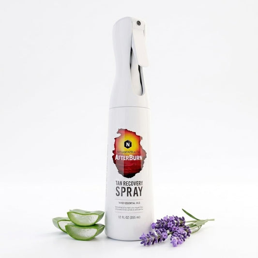Nirvanta AfterBurn After-Shower Tan Recovery Spray Nirvanta AfterBurn After-Shower Tan Recovery Spray – Continuous Moisturizing Body Mist with Aloe Vera & Botanical Extracts – Lightweight After Sun Hydration to Help Maintain Tan & Reduce Dryness