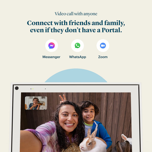 Meta Portal - Smart Video Calling for the Home with 10” Touch Screen Display - White