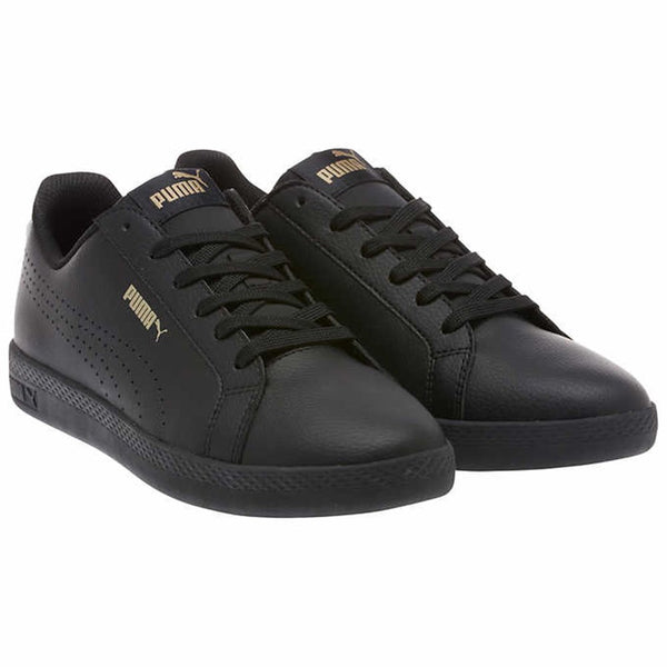 PUMA Women's Smash WNS Perf Metallic Sneaker Black 6