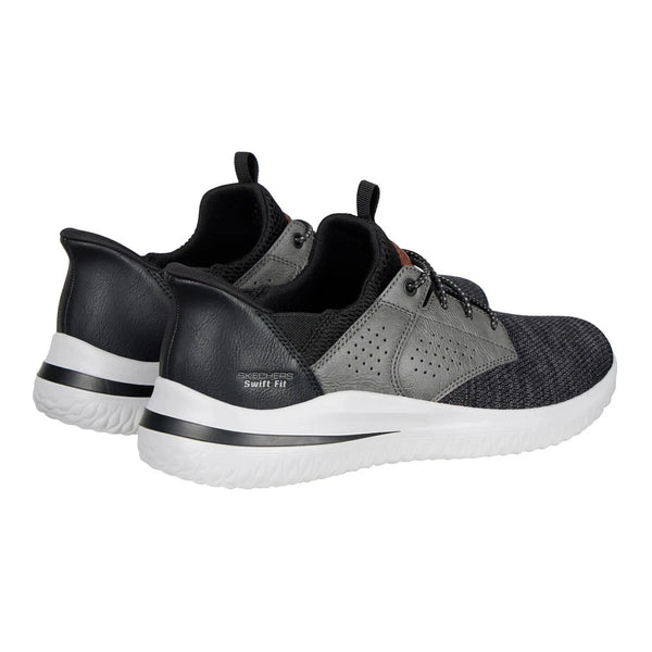 Skechers Men's Delson Hands Free Swift Fit Tennis Shoe Casual Sneaker