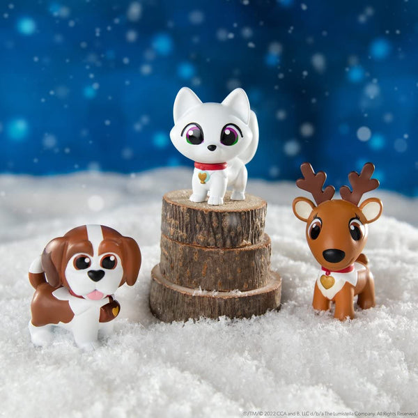 The Elf on the Shelf - Elf Pets Figures Multipack Includes St. Bernard, Reindeer, and Arctic Fox!