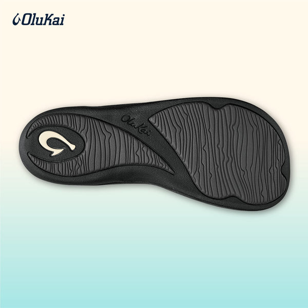 OluKai Womens Black/Black Kulapa Kai Sandal - 7 B(M) US