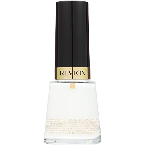 Revlon Nail Enamel, Chip Resistant Polish, Glossy Shine Finish, White