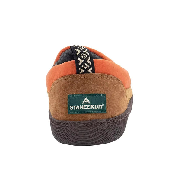 Staheekum Mens Puff Camp Shoes Slipper Loafer Indoor Outdoor Sole Warm Camping Comfort