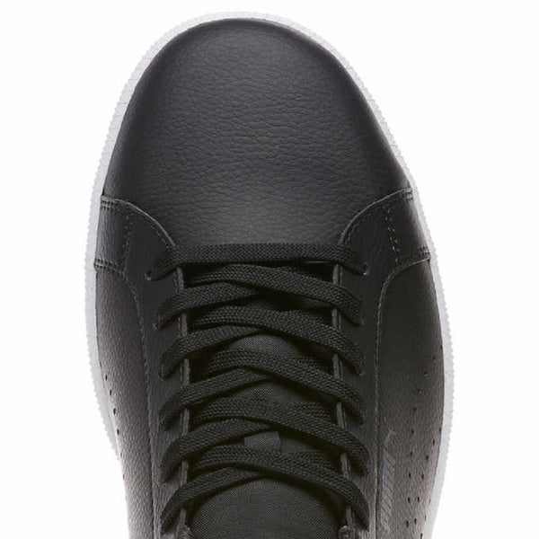 PUMA Men's Smash Leather Classic Sneaker Black Size 10