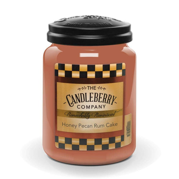 Candleberry Candles | Honey Pecan Rum Cake | Strong Fragrances for Home | Hand Poured in The USA | Highly Scented & Long Lasting | Large Jar