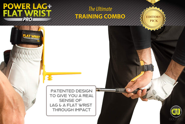 Golf Swing Training Aids - Golf Swing Lag Trainer and Golf Flat Wrist Trainer for Chipping, Slice and Full Swing