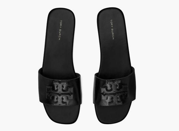 Tory Burch Ines Perfect Flat Slide - Gardenia or Black