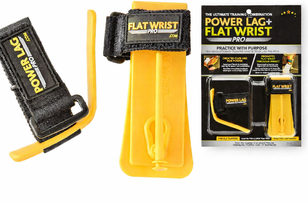 Golf Swing Training Aids - Golf Swing Lag Trainer and Golf Flat Wrist Trainer for Chipping, Slice and Full Swing