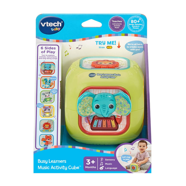 VTech Baby Busy Learners Music Activity Cube, Green