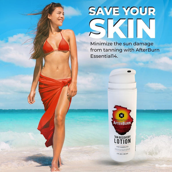 Nirvanta All-in-One AfterBurn Tan Recovery Lotion – Doctor-Formulated Aftersun Lotion