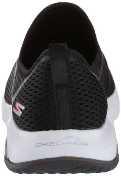 Skechers Women's Go Walk Air Twirl Sneaker (Black, 9)