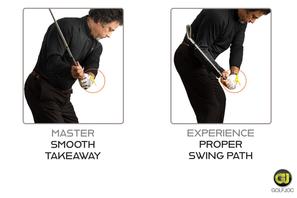 Golf Swing Training Aids - Golf Swing Lag Trainer and Golf Flat Wrist Trainer for Chipping, Slice and Full Swing