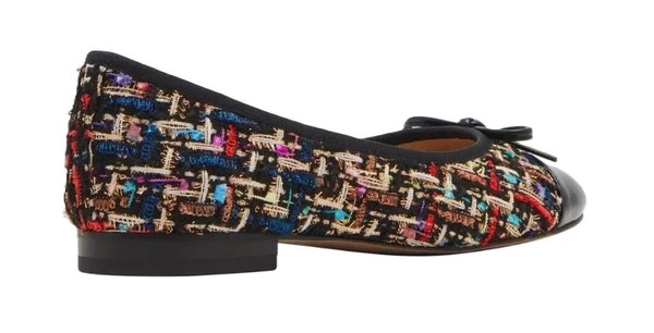 Steve Madden Glossie Black Ladies' Flat Ballerinas Ballets