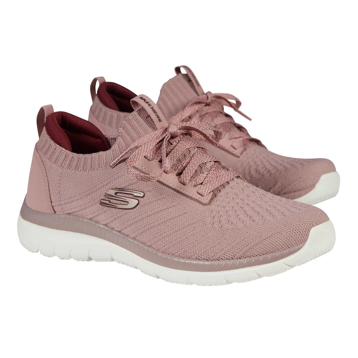 Skechers Performance Women's Bountiful Tie and Slip-On Sneaker Walking Shoes