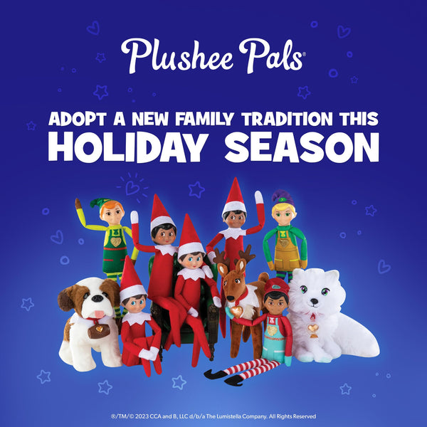The Elf on the Shelf Plushee Pals - 17-inch Scout Elf Plush Toys - Huggable and Lovable Stuffed Brown Eyed Boy Elf Plush