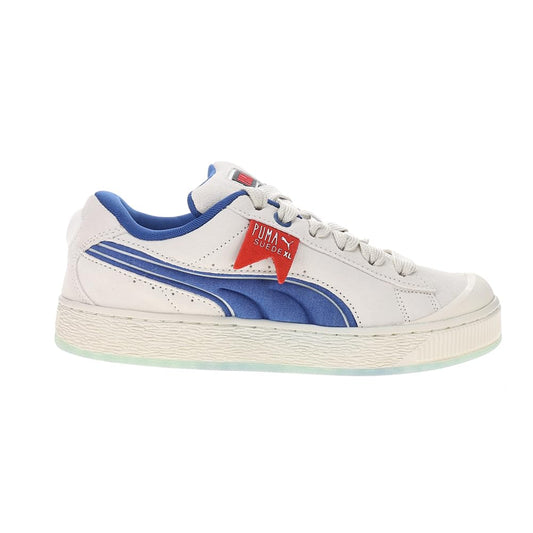 PUMA Mens Suede XL Ghostbusters Stay Puft Marshmallow Sneakers Blue White
