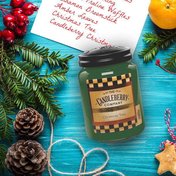 Candleberry Candles | Christmas Tree Candle | Best Candles on The Market | Hand Poured in The USA | Highly Scented & Long Lasting | Large Jar