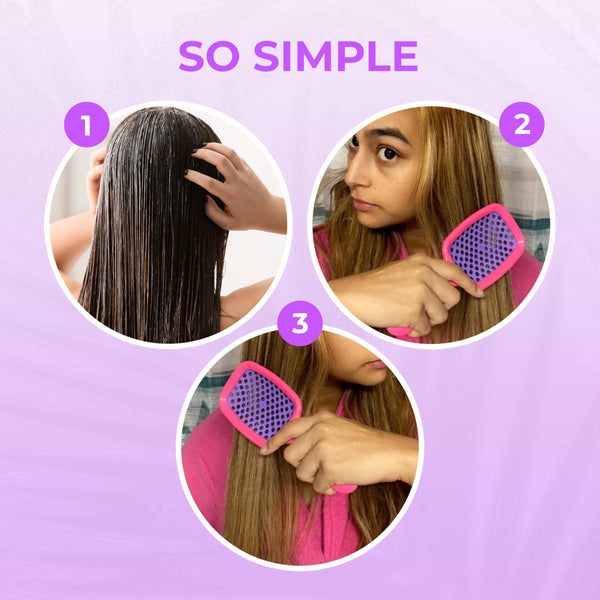 FHI Heat UNbrush Detangling Brush for Pain-Free Brushing on All Wet or Dry Hair Types  Durable DuoFlex Anti-Static Bristles, Lightweight Handle, Vented Hair Brush