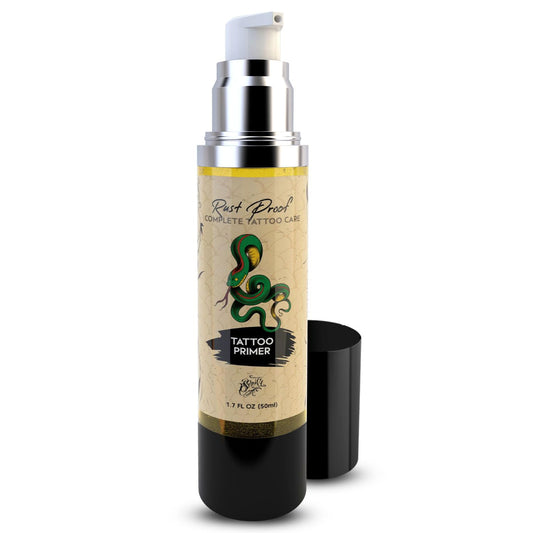 Nirvanta Rust Proof Tattoo Sealer 1.7 fl oz – Tattoo Sealing Body Lotion for Pre-Care & Long Term Ink Maintenance