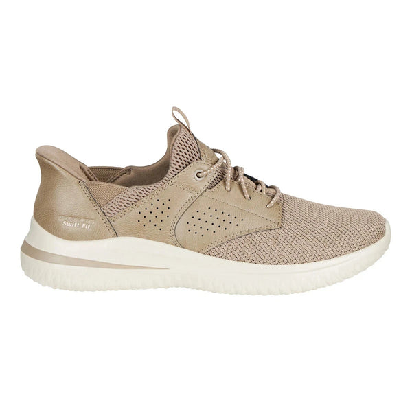 Skechers Men's Delson Hands Free Swift Fit Tennis Shoe Casual Sneaker