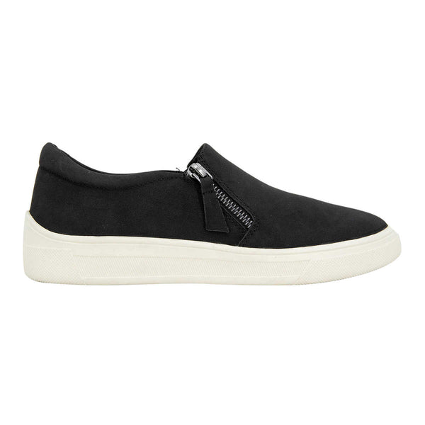 Kensie Soren Black Women's Fashion Low Top Sneaker - Ladies Casual Shoe
