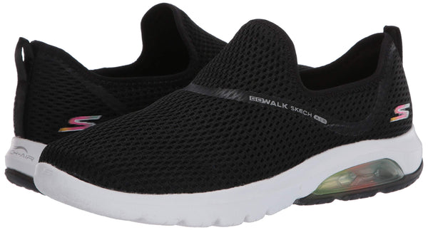 Skechers Women's Go Walk Air Twirl Sneaker (Black, 9)