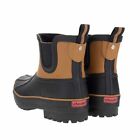 Chooka Women's Short Rain Boots Waterproof Ladies Anti Slip Rubber Black Ankle Plush Chelsea Booties
