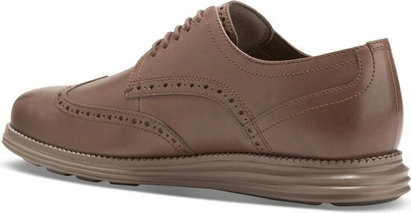 Cole Haan Men's Original Grand Shortwing Leather Dress Oxford Shoe - Truffle / Irish Coffee