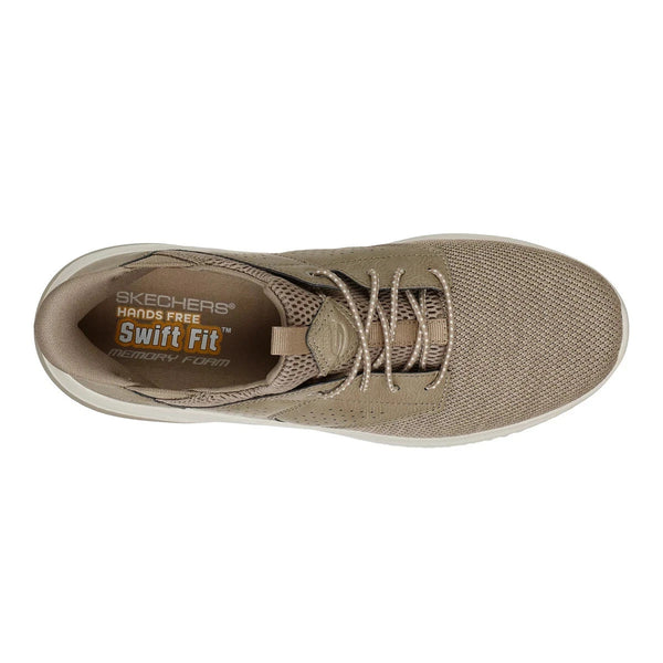 Skechers Men's Delson Hands Free Swift Fit Tennis Shoe Casual Sneaker