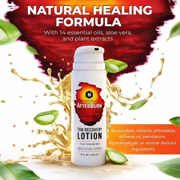 Nirvanta All-in-One AfterBurn Tan Recovery Lotion – Doctor-Formulated Aftersun Lotion