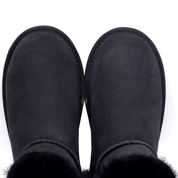 Kirkland Signature Genuine Australia Sheepskin Snow Winter Boots for Women, Classic Ladies Shearling Short Boot