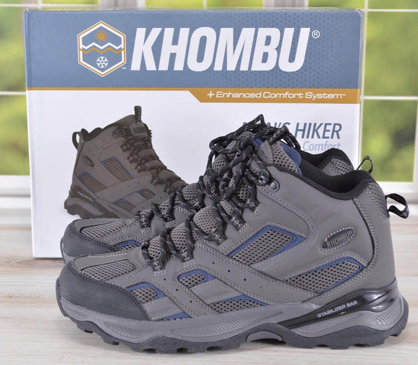 Khombu Luke Men's Hiker Boot, Memory Foam + Enhanced Comfort System