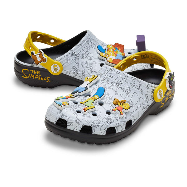 Crocs Unisex Adult The Simpsons Classic Clogs w/ Exclusive Charms Comfortable Lightweight Shoes
