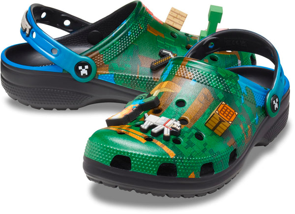 Crocs Classic Clogs Men’s Minecraft Theme – Casual Shoes Gamer Gift