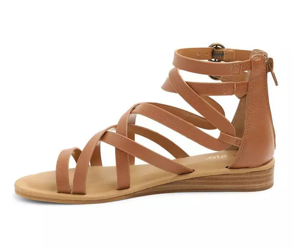 Kensie Women's Gladiator Strap Sandal Flat Fisherman Open Toe Cross Strappy Sandals