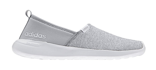 adidas Women's Cloudfoam Lite Racer Slip-On, Onix/White, 8 B