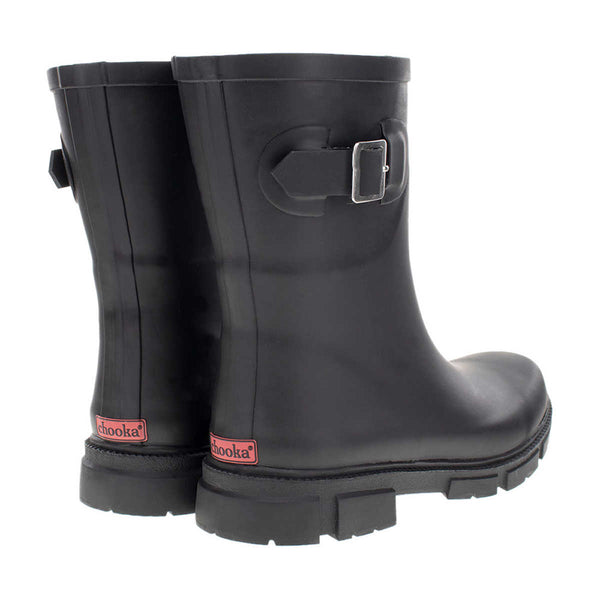 Chooka Women's Waterproof Solid Mid-Height Rain Boot
