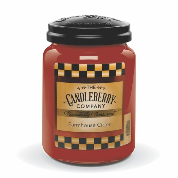 Candleberry Candles | Farmhouse Cider Candle | Best Candles on The Market | Hand Poured in The USA | Highly Scented & Long Lasting | Large Jar 26 oz