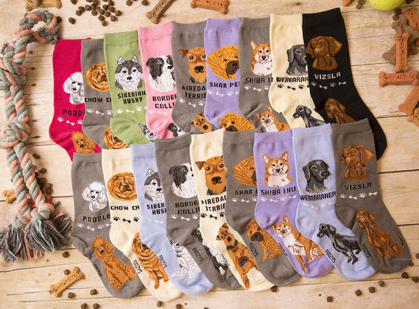 Foozys Unisex Crew Socks Canine Collection