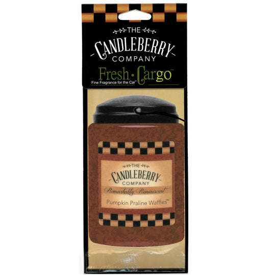 Candleberry Fresh Cargo Fine Fragrance Car Freshener - Three Pack for use in Car, Home, Office or Shop