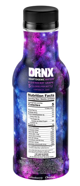 DRNX 12 Pack Adaptogenic Waters Complete Hydration Enhanced Beverage - Zero Sugar - 5 Calories - Super Herbs, B & D Vitamins, Antioxidants, Keto Friendly, All Natural (Variety Pack)