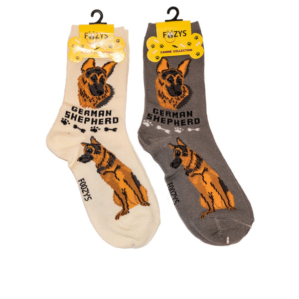 Foozys Unisex Crew Socks Canine Collection