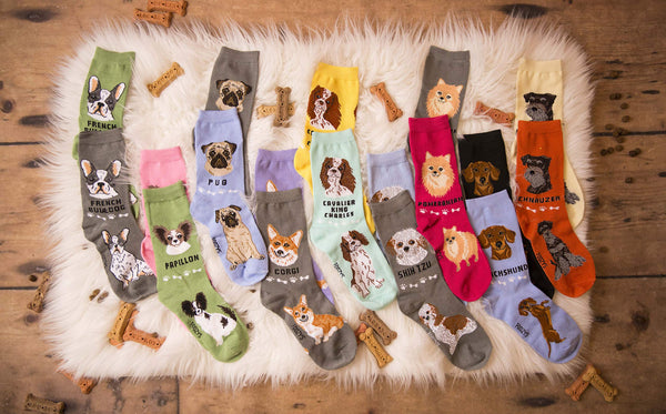 Foozys Unisex Crew Socks Canine Collection