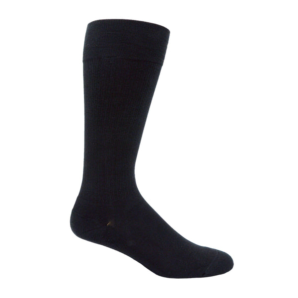 Dr. Segal's 15-20 mmHg True Graduated Compression Socks, Solid Cotton Black