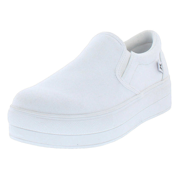Hurley Women's Bacona Ladies Slip On Platform Shoe White Sneakers Comfortable Casual Fashion Sneaker Walking Shoes