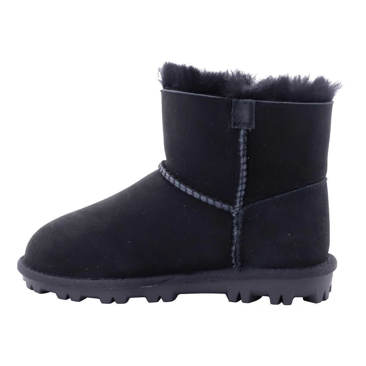 Kirkland Signature Genuine Australia Sheepskin Snow Winter Boots for Women, Classic Ladies Shearling Short Boot