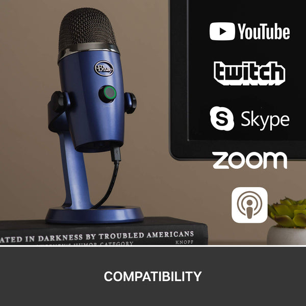 Blue Yeti Nano Premium USB Microphone for PC, Mac, Gaming, Recording, Streaming, Podcasting, Condenser Mic